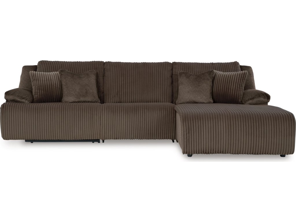 Top Tier 3-Piece Reclining Sectional Sofa Chaise - main image