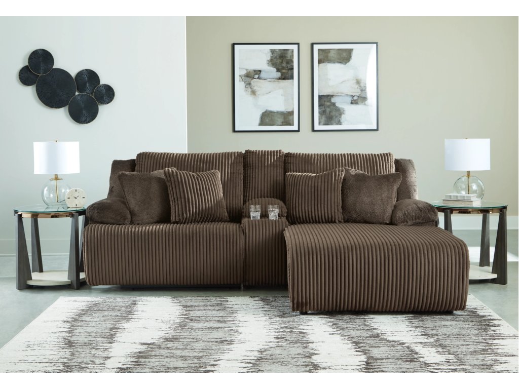 Top Tier 3-Piece Reclining Sectional Sofa with Chaise - image 1