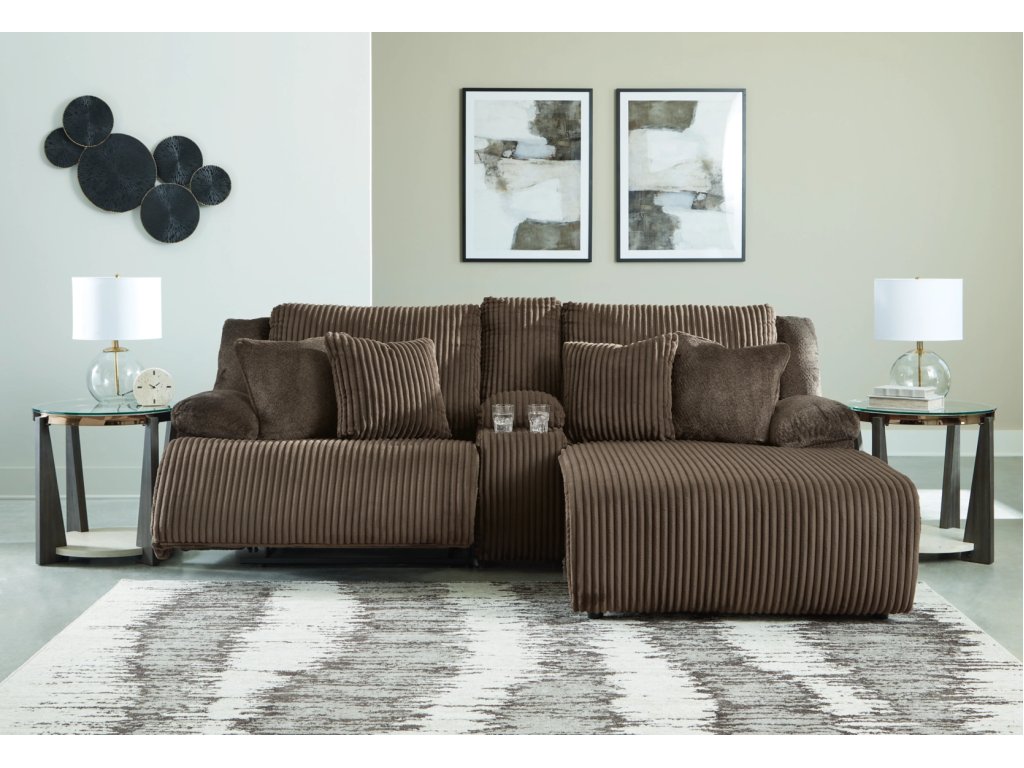 Top Tier 3-Piece Reclining Sectional Sofa with Chaise - image 2