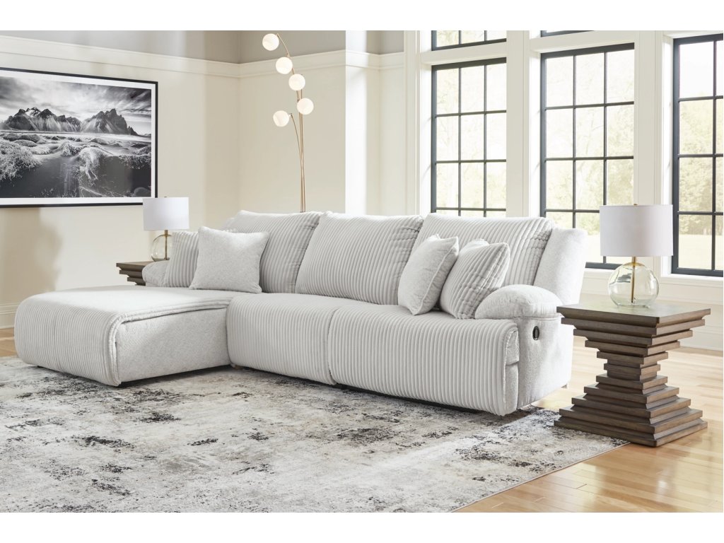 Top Tier 3-Piece Reclining Sectional Sofa Chaise - image 1
