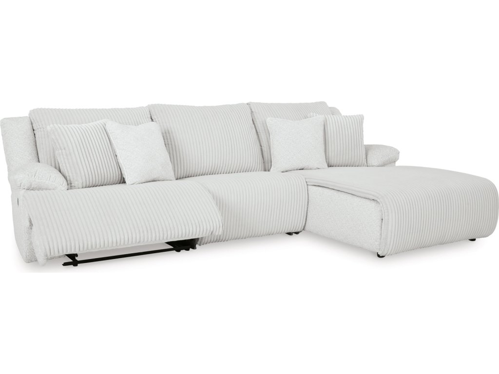Top Tier 3-Piece Reclining Sectional Sofa Chaise - image 2
