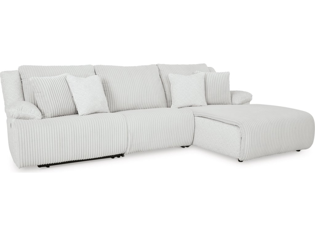 Top Tier 3-Piece Reclining Sectional Sofa Chaise - main image
