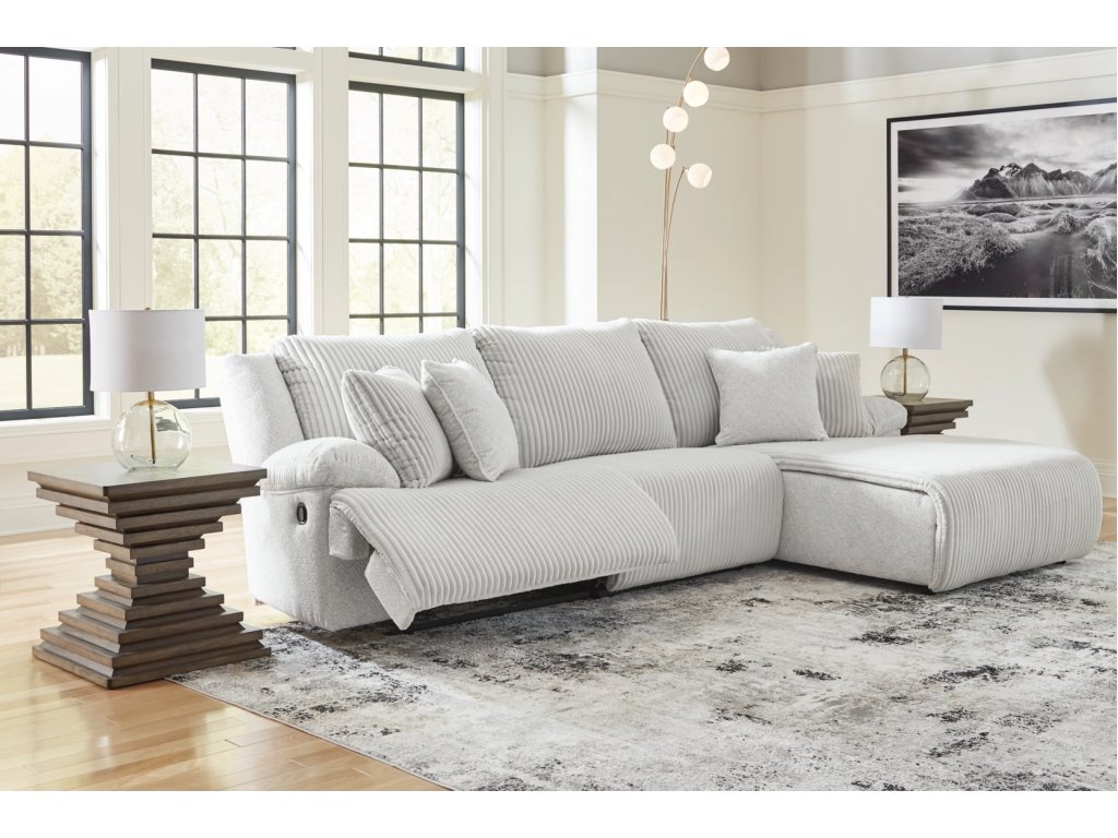 Top Tier 3-Piece Reclining Sectional Sofa Chaise - image 4