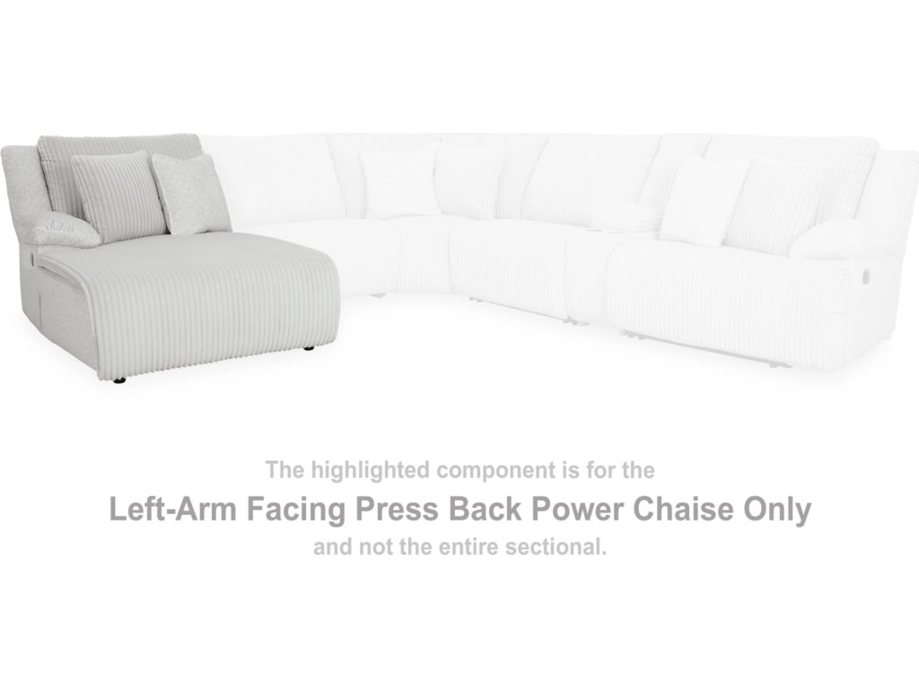 Top Tier Left-Arm Facing Power Reclining Back Chaise - image 1