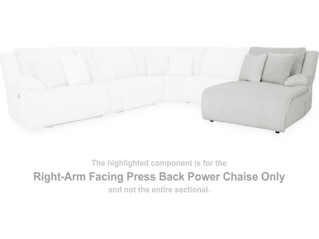Top Tier Right-Arm Facing Power Reclining Back Chaise - image 1