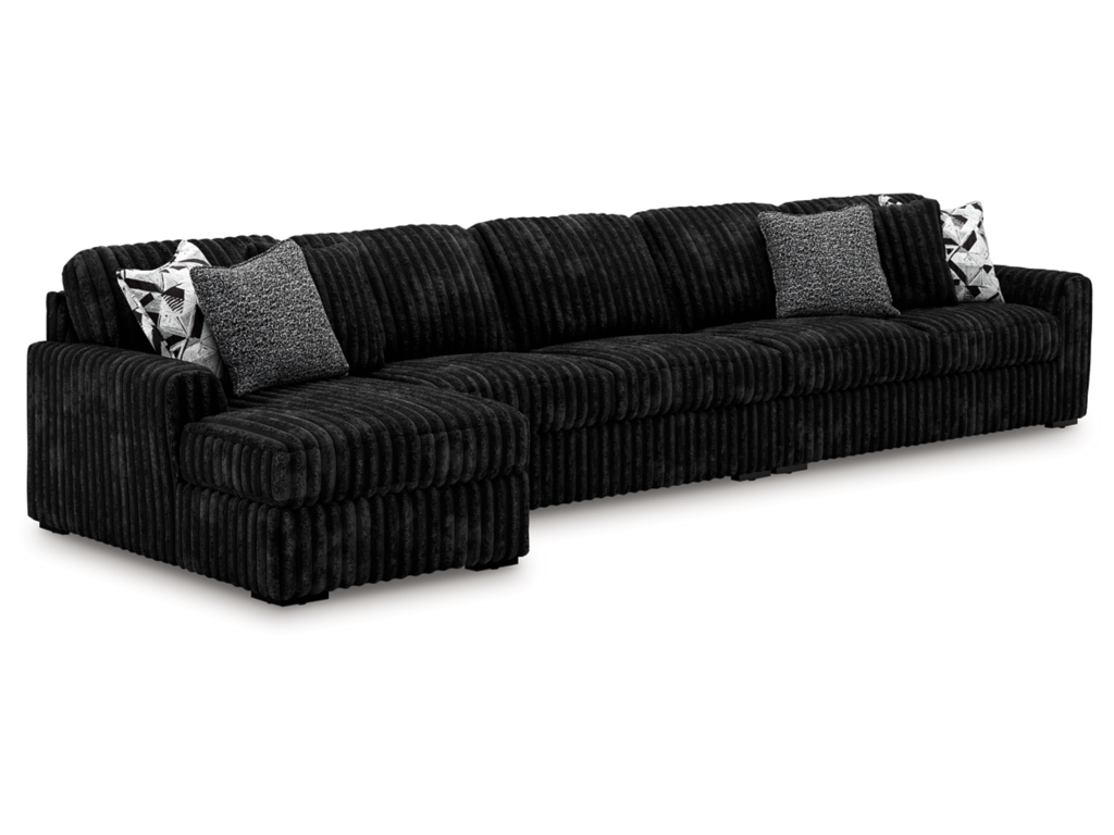 Midnight-Madness 3-Piece Sectional with Chaise - main image