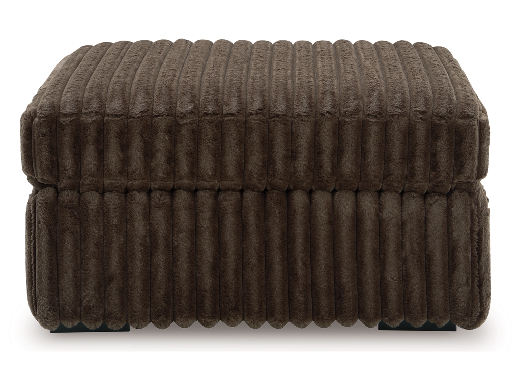 Midnight-Madness 4-Piece Sectional with Chaise, Oversized Chair and Ottoman - image 1