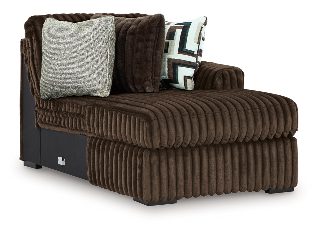 Midnight-Madness 4-Piece Sectional with Chaise, Oversized Chair and Ottoman - image 4