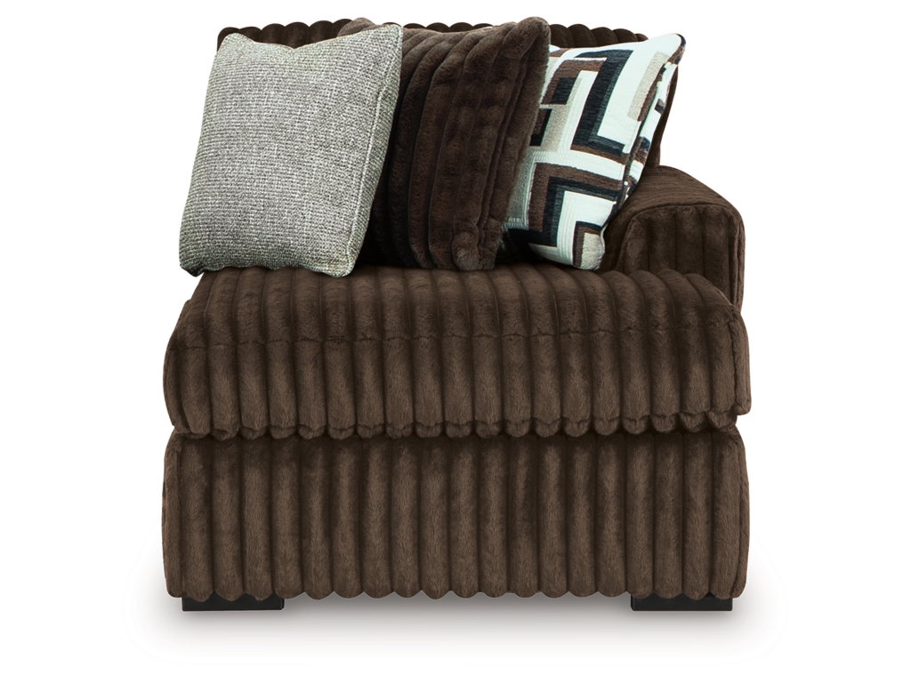 Midnight-Madness 4-Piece Sectional with Chaise, Oversized Chair and Ottoman - image 3