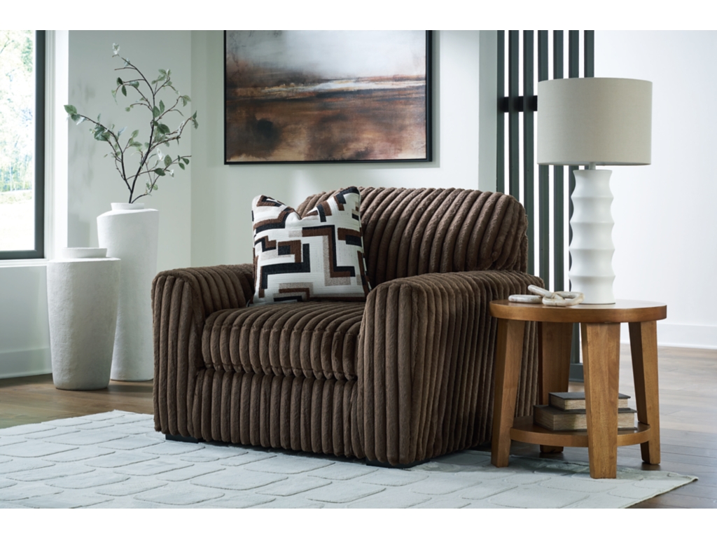 Midnight-Madness 4-Piece Sectional with Chaise, Oversized Chair and Ottoman - image 14