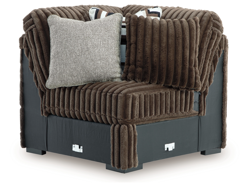 Midnight-Madness 4-Piece Sectional with Chaise, Oversized Chair and Ottoman - image 13