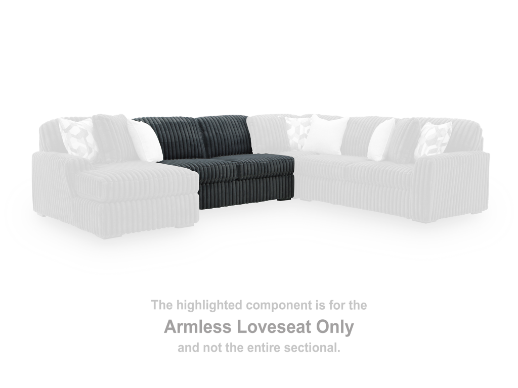Midnight-Madness Armless Loveseat - image 1