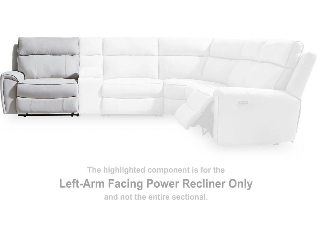 Social Pointe Left-Arm Facing Power Recliner - image 1