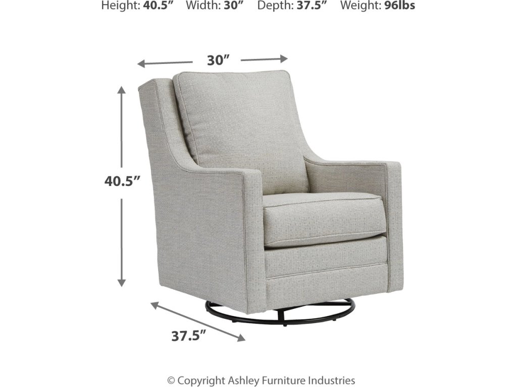 Kambria Swivel Glider Accent Chair - image 3