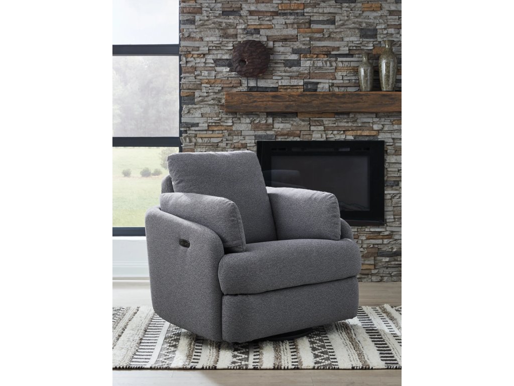 Alainmont Next-Gen Nuvella Swivel Power Recliner - image 1