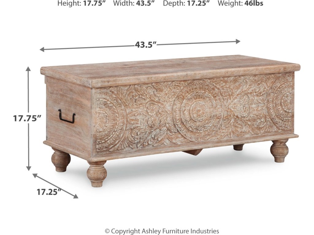 Fossil Ridge Storage Bench - image 3