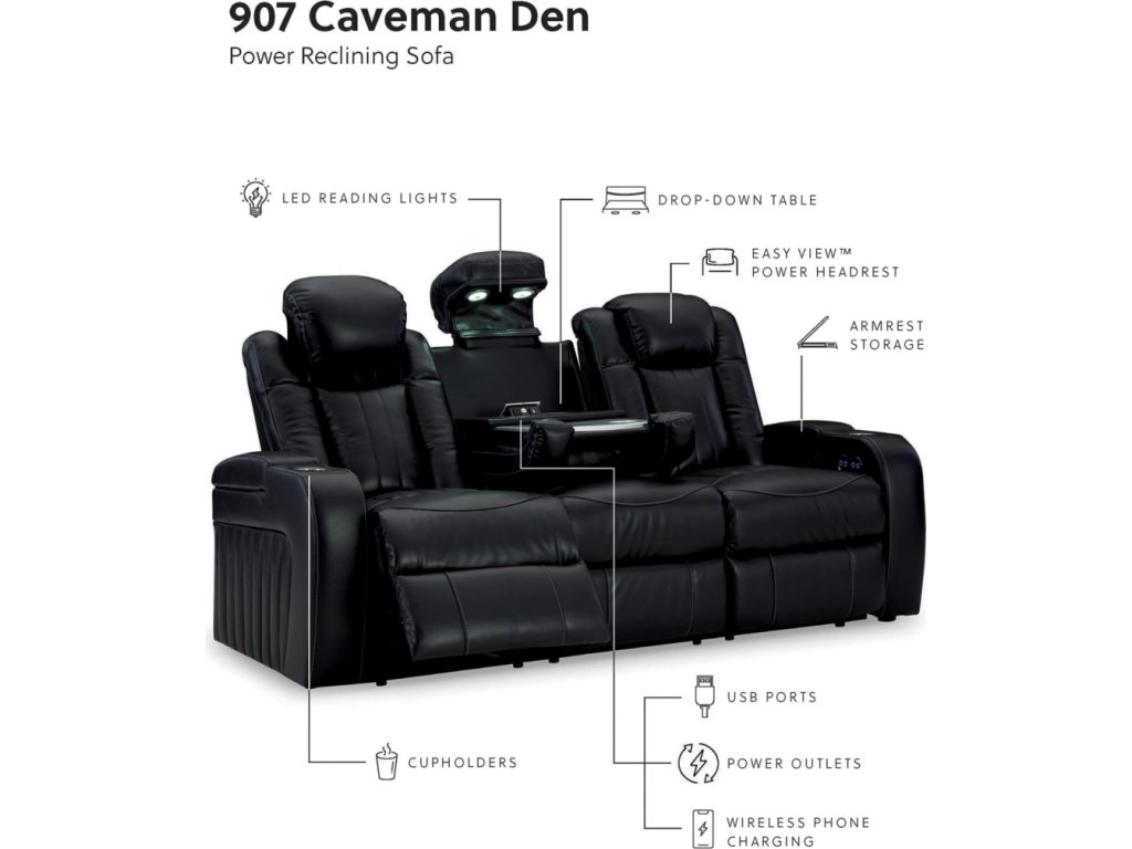 Caveman Den Power Reclining Sofa and Loveseat - image 3