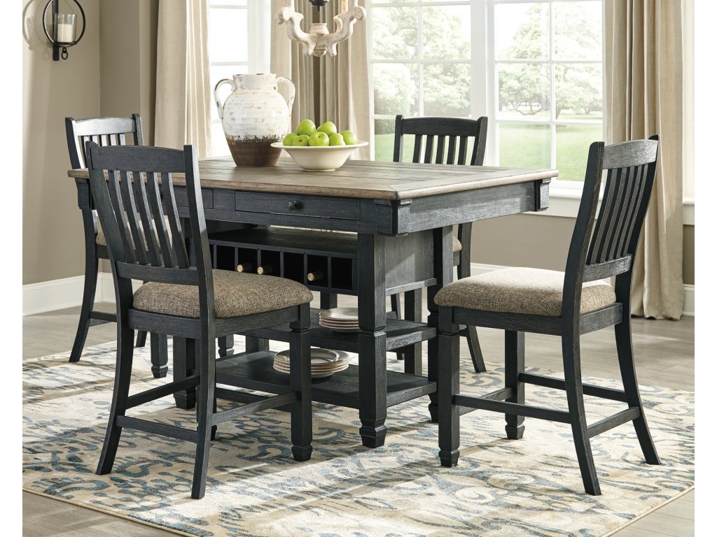 Tyler Creek Counter Height Dining Table and 4 Barstools with Server - image 12