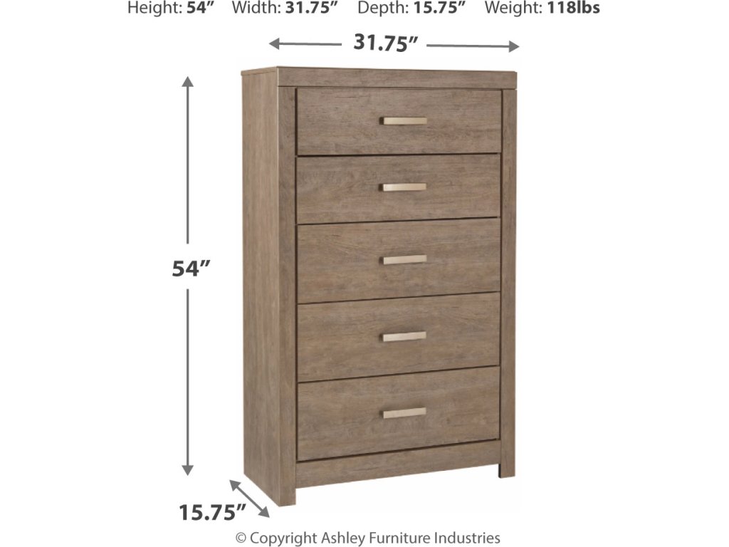 Culverbach King Panel Bed, Dresser, Mirror, Chest and Nightstand - image 12