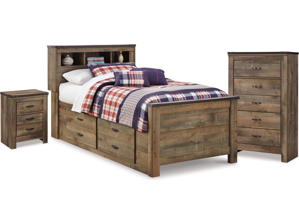 Trinell Twin Storage Bed, Chest and Nightstand - main image