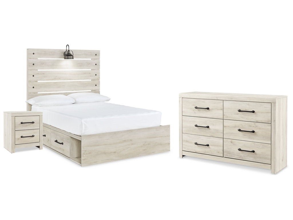 Cambeck Full Panel Bed with Storage, Dresser and Nightstand - main image
