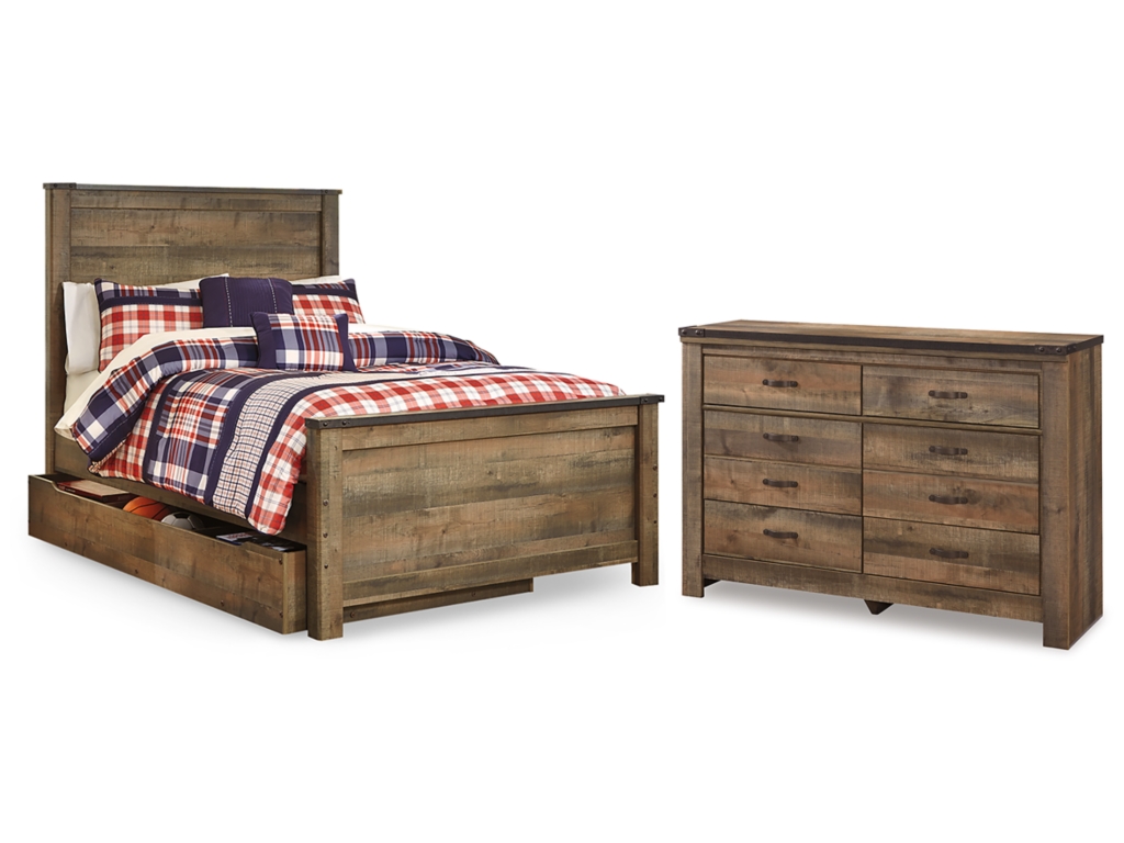 Trinell Full Panel Bed with Storage and Dresser - main image