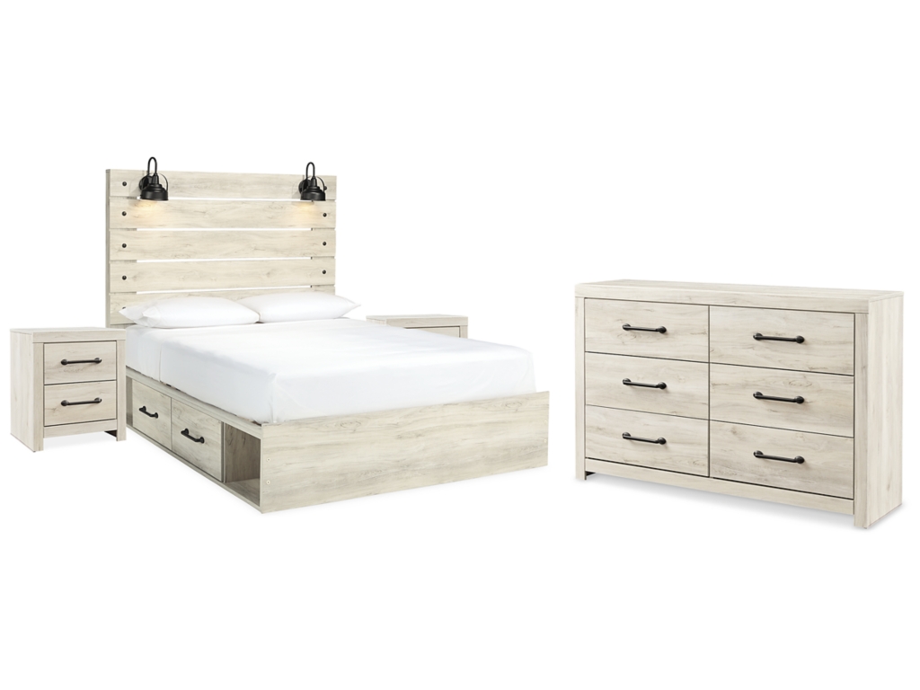 Cambeck Queen Panel Bed with Storage, Dresser and 2 Nightstands - main image