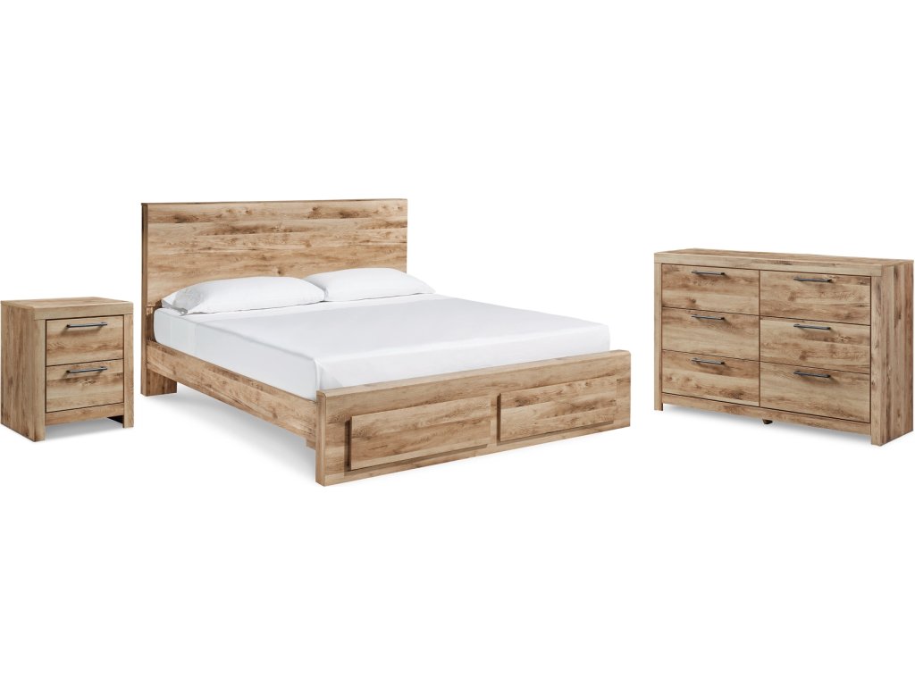Hyanna King Panel Storage Bed with Dresser and Nightstand - main image