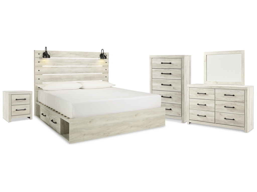 Cambeck King Panel Storage Bed, Dresser, Mirror, Chest and Nightstand - main image