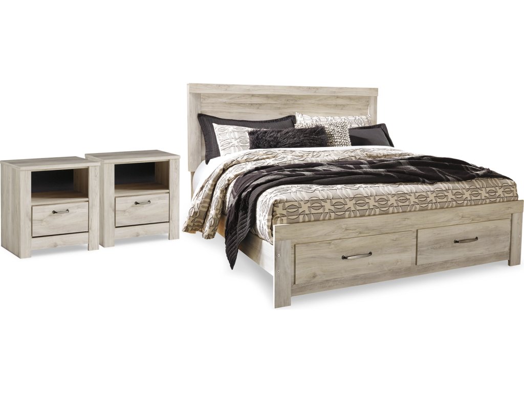 Bellaby King Storage Bed and 2 Nightstands - main image