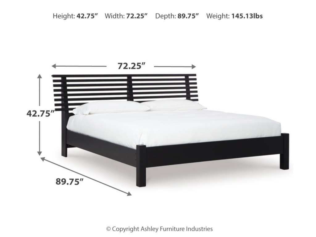 Danziar Queen Slat Panel Bed, Dresser and Mirror - image 5
