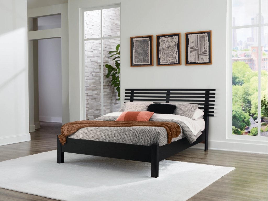 Danziar Queen Slat Panel Bed - image 1