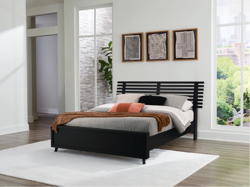 Danziar Queen Slat Panel Bed - image 1