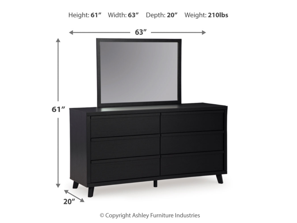 Danziar King Panel Bed, Dresser, Mirror and Nightstand - image 3