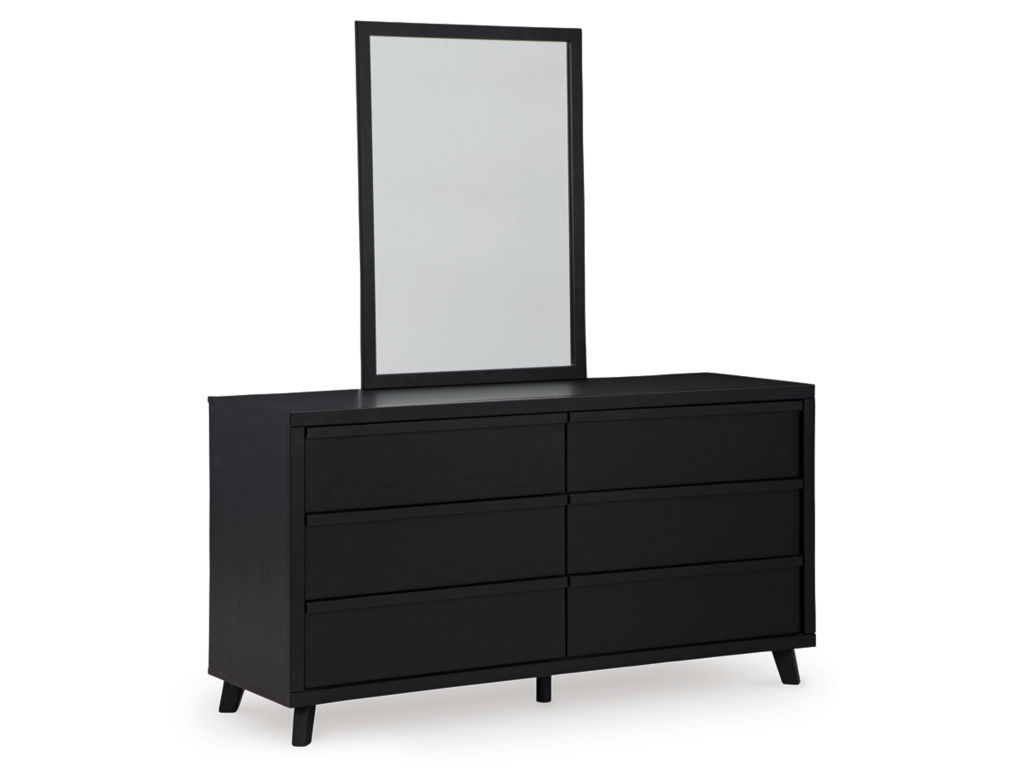 Danziar Queen Slat Panel Platform Bed, Dresser and Mirror - image 7
