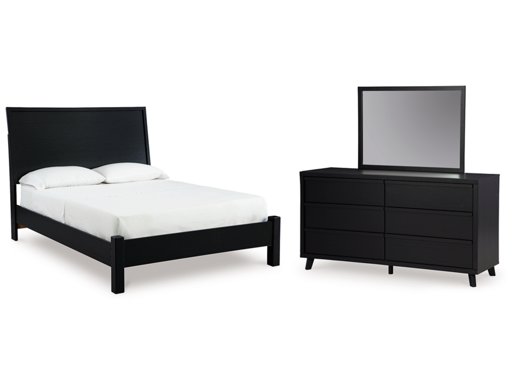 Danziar Queen Panel Bed, Dresser and Mirror - main image