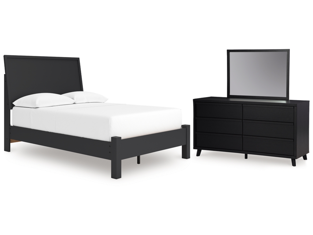 Danziar Full Panel Bed, Dresser and Mirror - main image