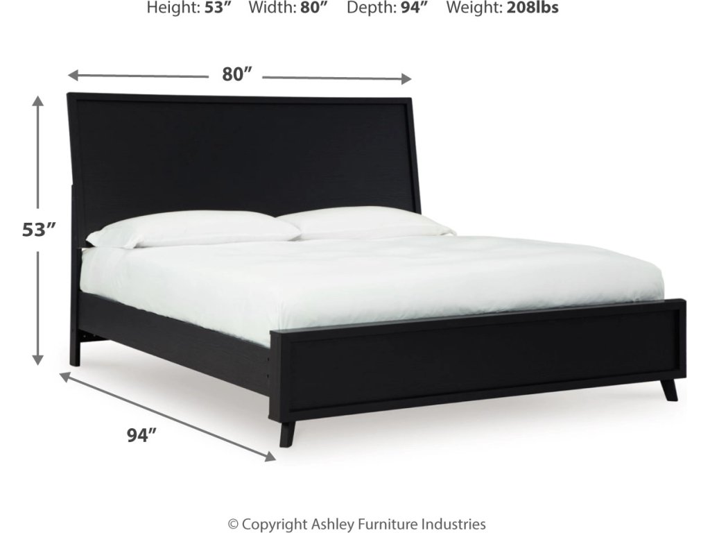 Danziar King Panel Bed, Dresser, Mirror and Nightstand - image 7