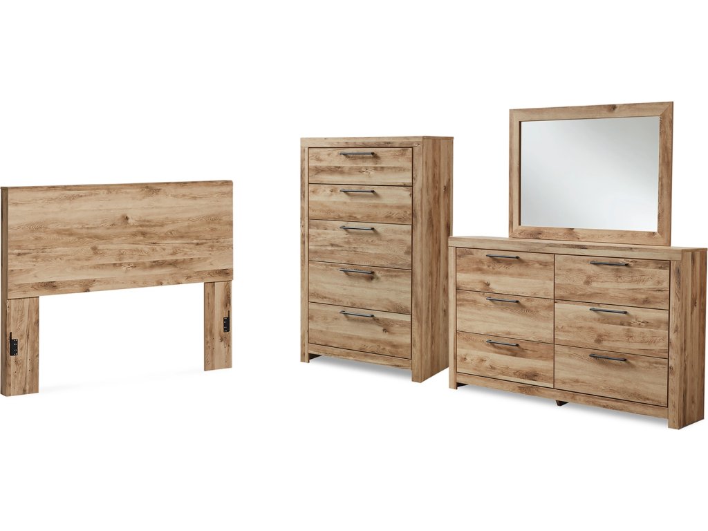 Hyanna Queen Panel Headboard, Dresser, Mirror and Chest - main image