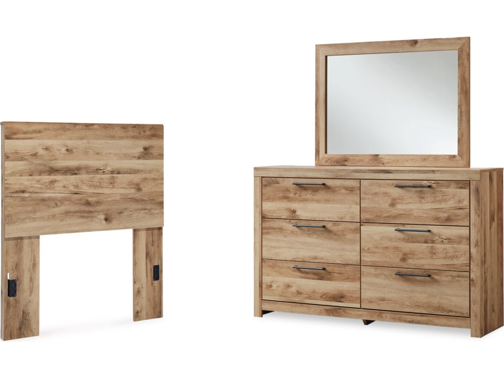 Hyanna Twin Panel Headboard, Dresser and Mirror - main image