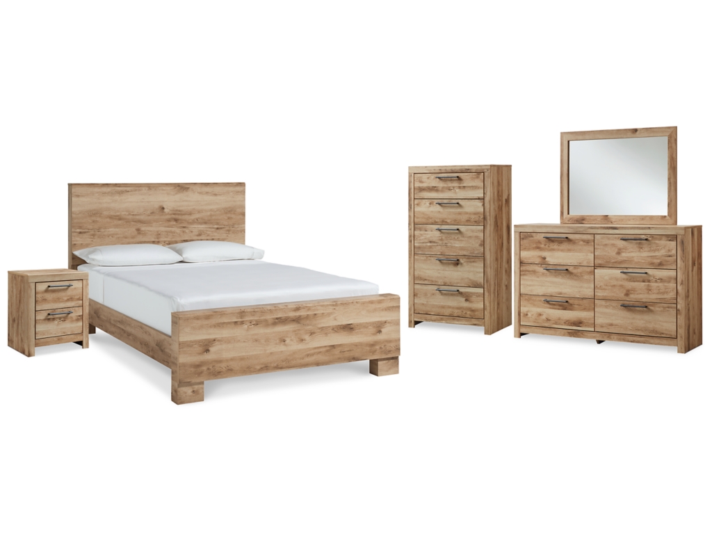 Hyanna Queen Panel Bed, Dresser, Mirror, Chest and Nightstand - main image