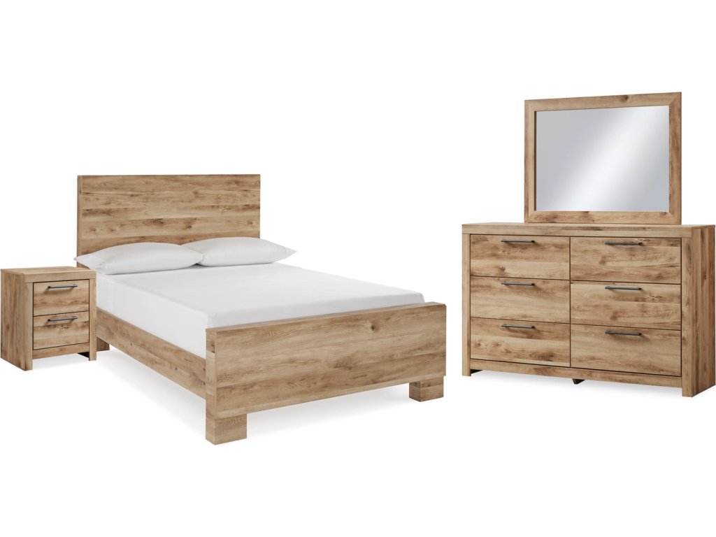 Hyanna Full Panel Bed, Dresser, Mirror and Nightstand - main image