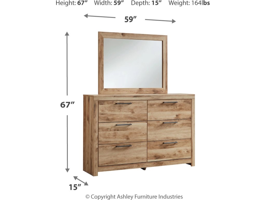 Hyanna King Panel Storage Bed, Dresser and Mirror - image 7