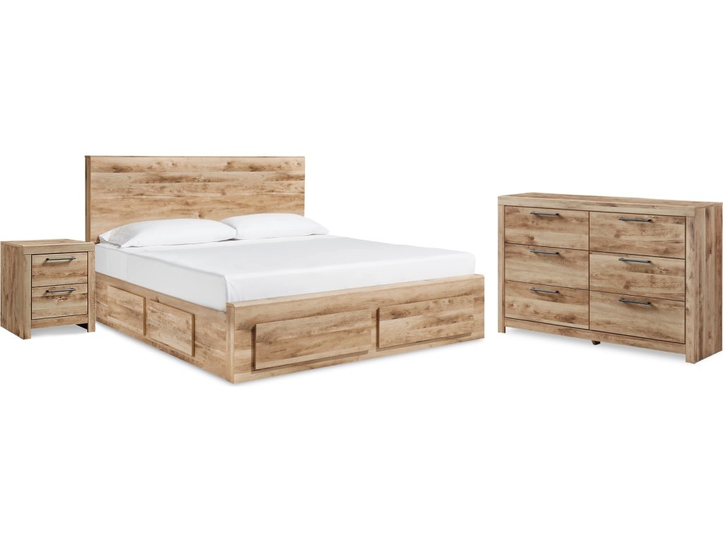 Hyanna Queen Storage Bed, Dresser and Nightstand - main image