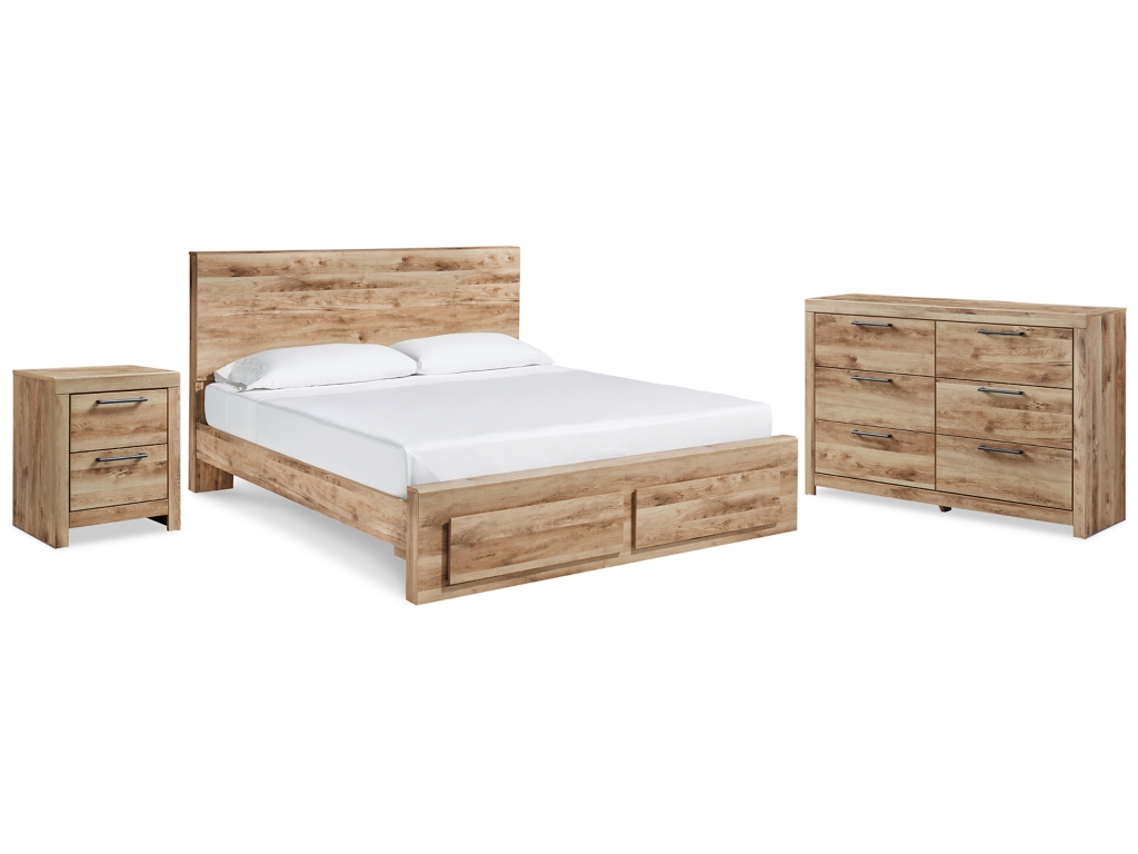 Hyanna Queen Panel Storage Bed, Dresser and Nightstand - main image