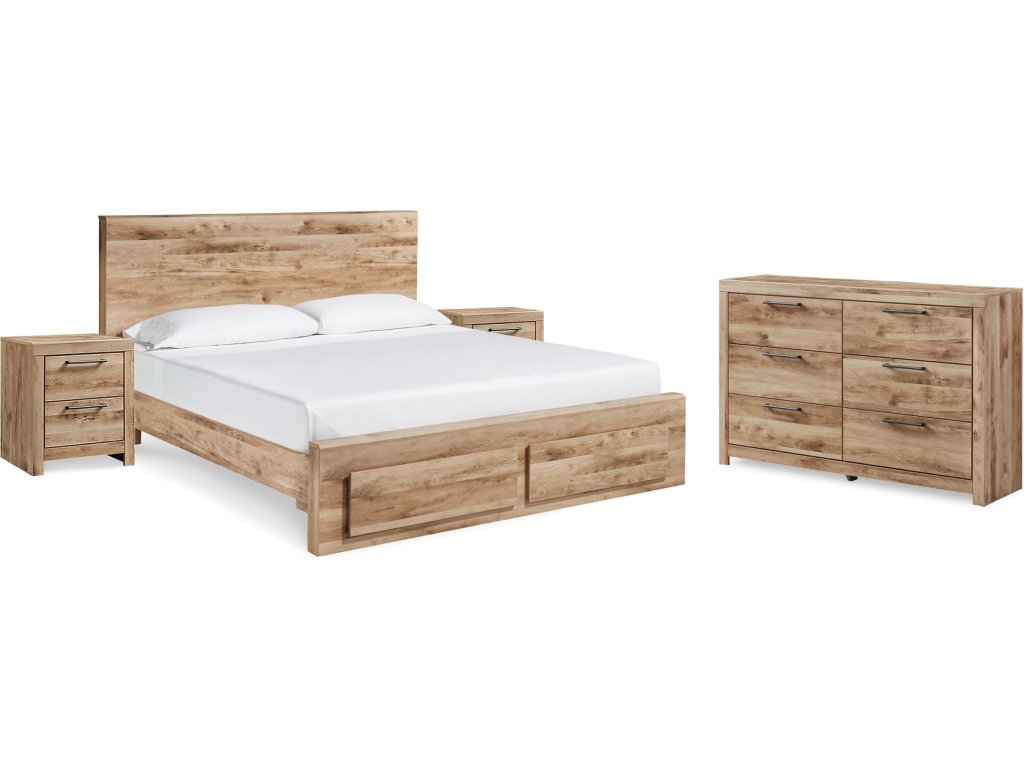 Hyanna Queen Storage Bed, Dresser and 2 Nightstands - main image