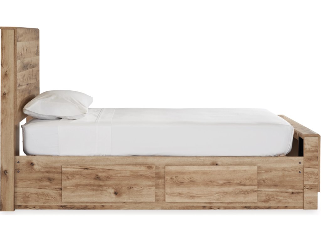 Hyanna Twin Panel Bed with 2 Side Storage, Dresser and Mirror - image 5