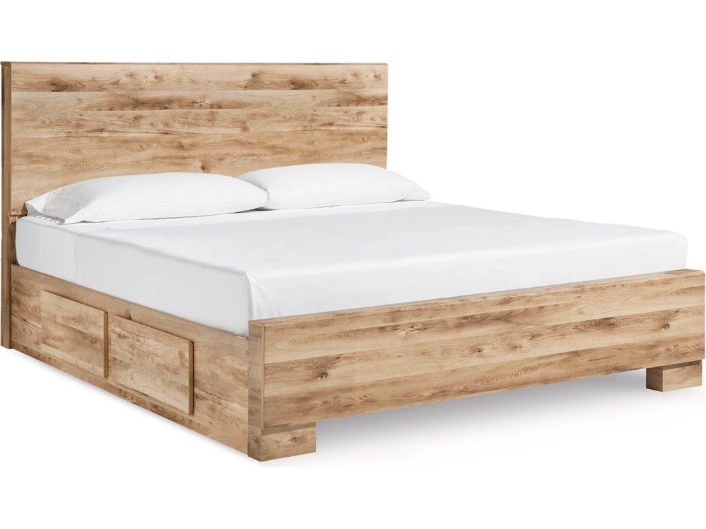 Hyanna King Panel Bed with 2 Side Storage - main image