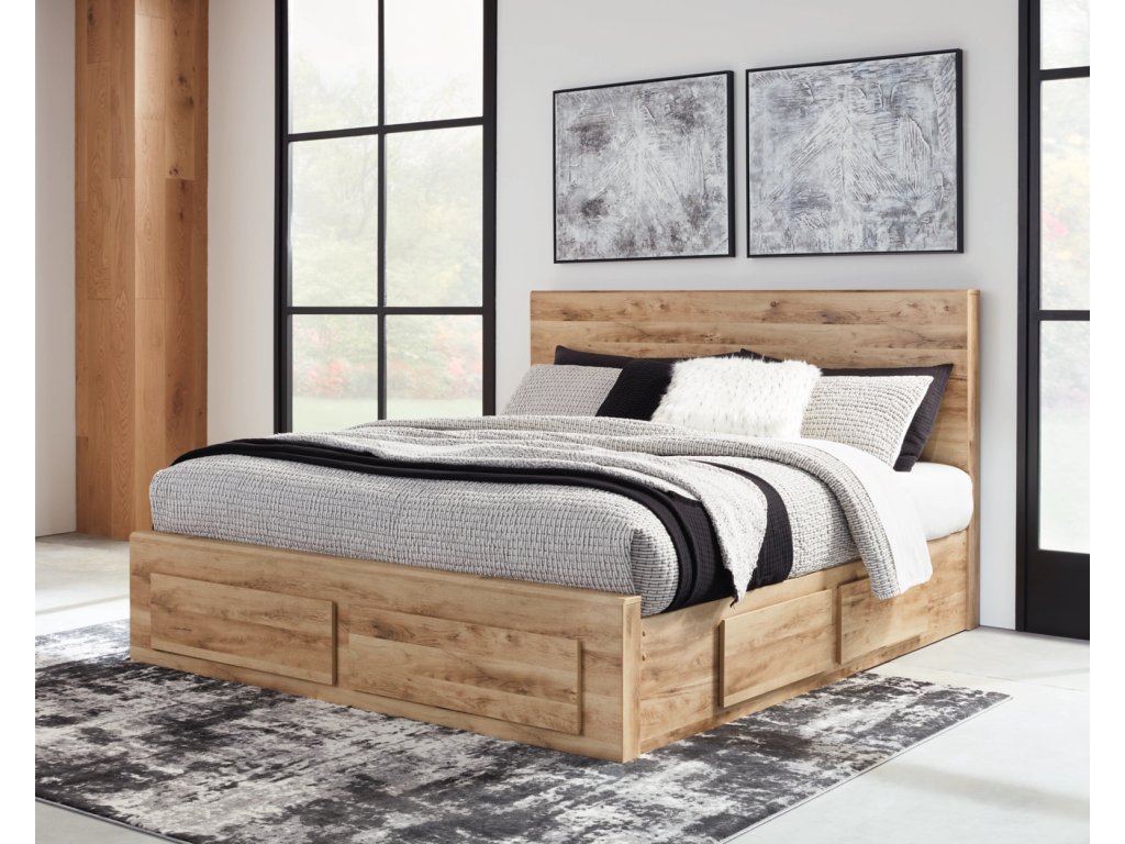 Hyanna King Panel Storage Bed with 2 Under Bed Storage Drawers - image 1