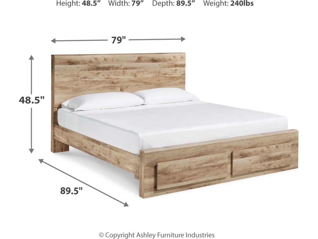 Hyanna King Panel Storage Bed, Dresser and Mirror - image 8